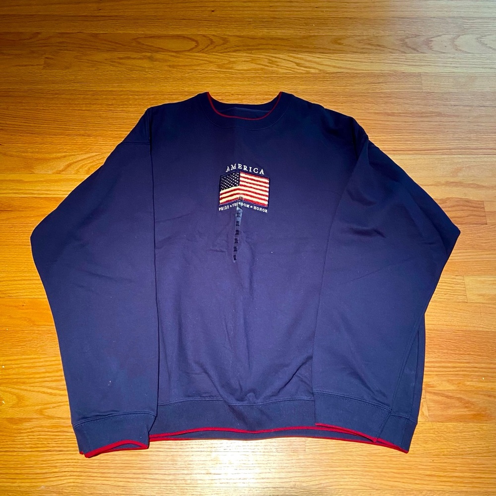 Men’s NWT croft & barrow America Sweatshirt. Size XXL